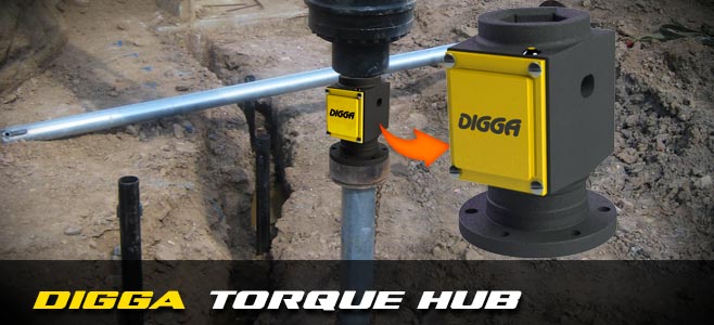 Torque Hub for screw piling applications - Digga Europe