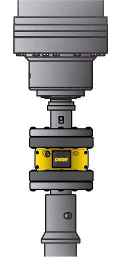 Moteur d'ancrage avec module de couple Digga.