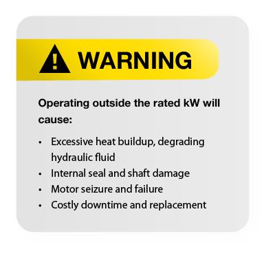 Motor warning.